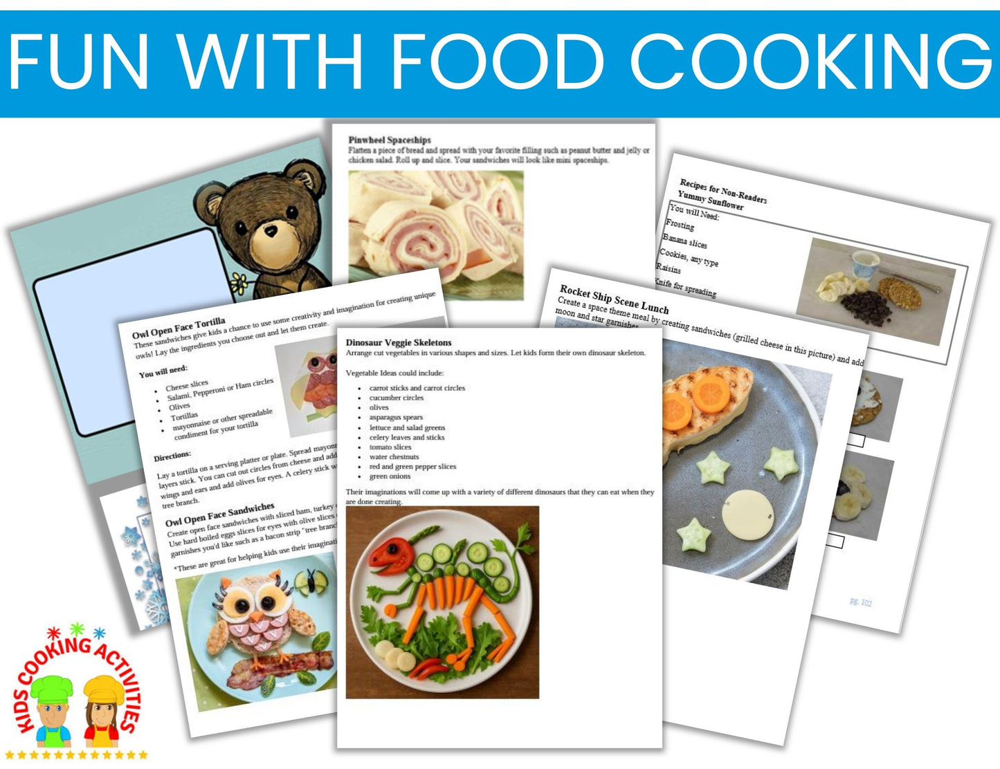 Fun with Food Theme Ideas and Menus- Plan Cooking Classes, Parties & Themed Meals -Digital Download