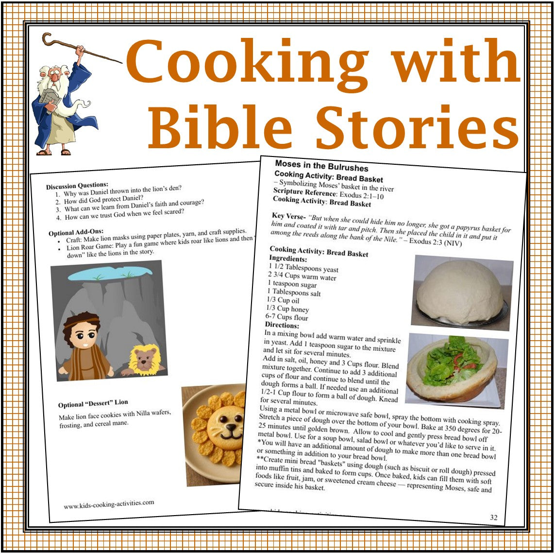 Bible Theme Cooking Activities-Digital Download