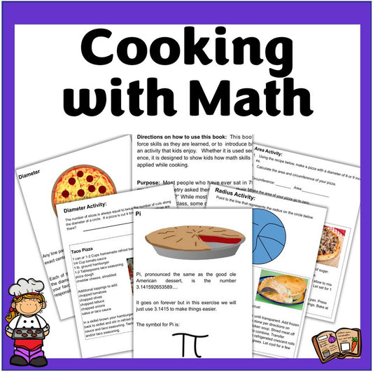 Cooking with Math- Middle School Math & Real-Life Cooking Activities-Digital Download