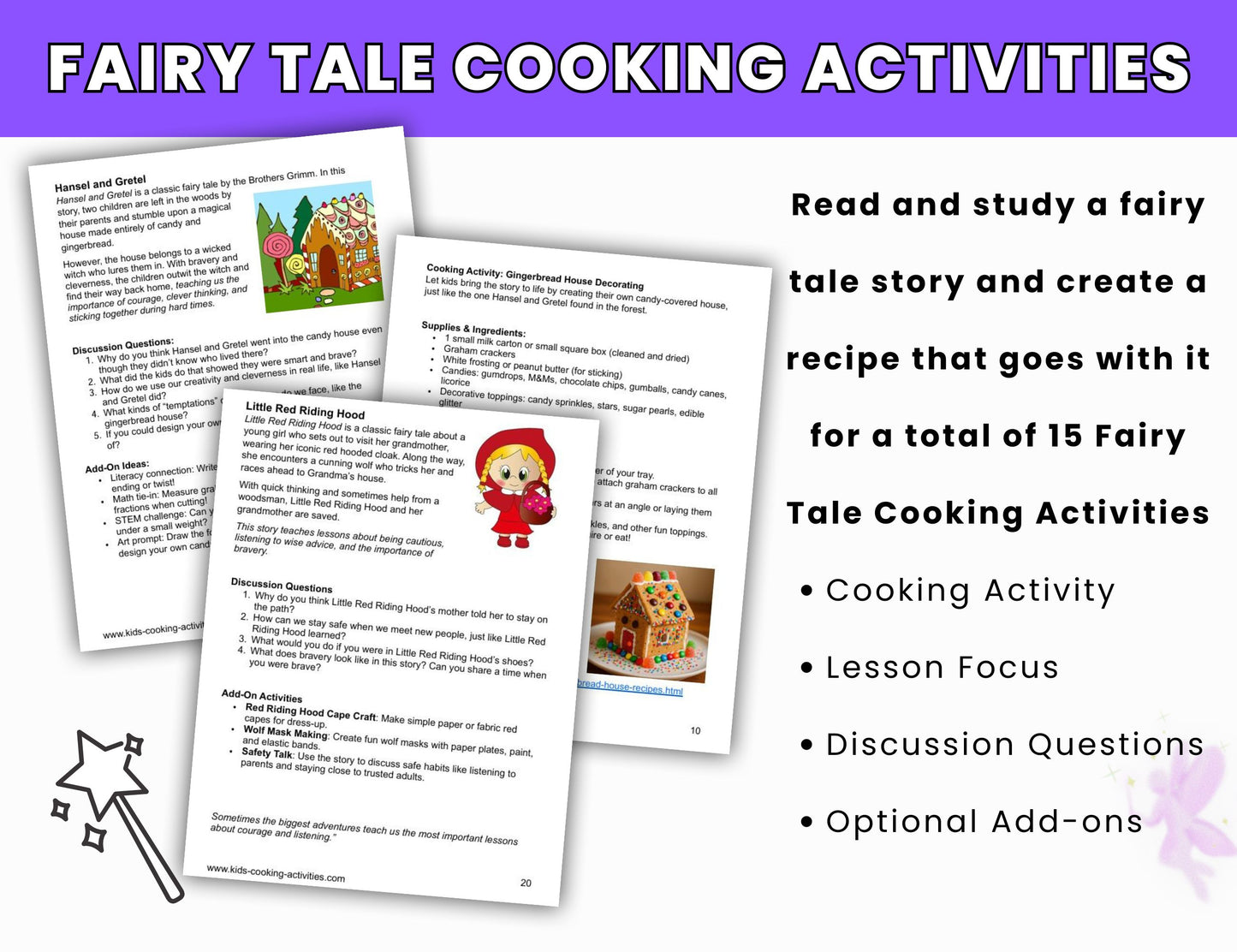Cook with Books Bundle Set- Reading and Cooking Activities for Kids- Digital Download