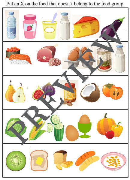 Food Group Activities and Worksheets-Digital Download – Kids Cooking ...