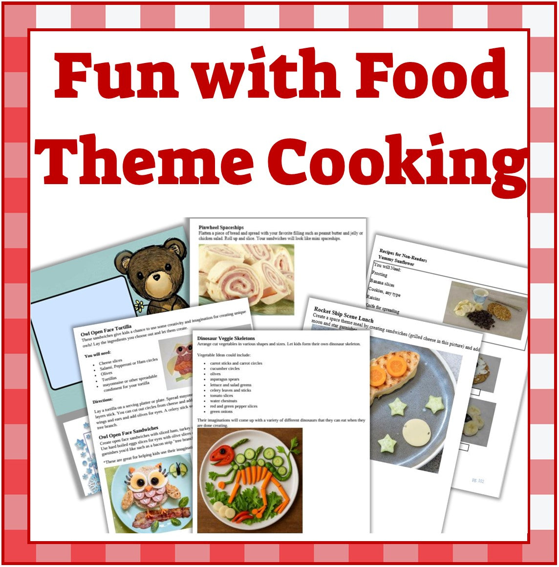 Fun with Food Theme Ideas and Menus- Plan Cooking Classes, Parties & Themed Meals -Digital Download