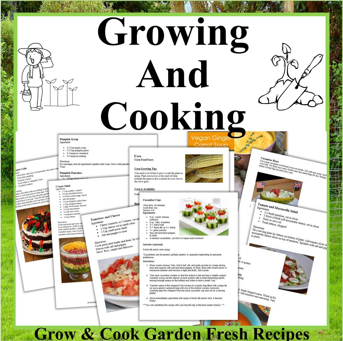 Grow It and Cook It Theme Camp-Garden-to-Table Cooking Activities for Kids-Digital Download