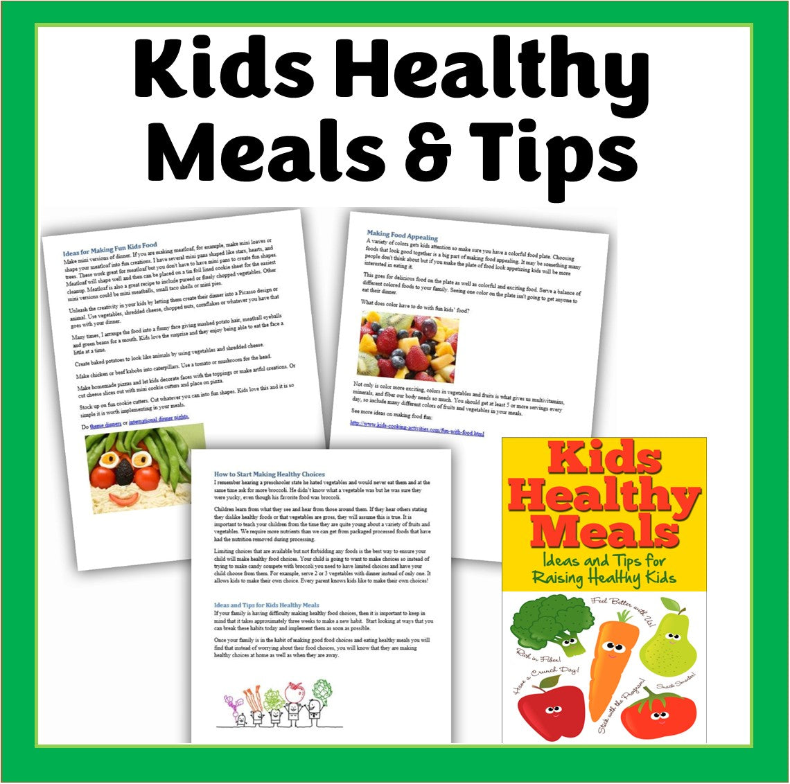 Creative Food Art Bundle - Finger Foods, Fun with Food Camp & Healthy Food Art-Digital Download