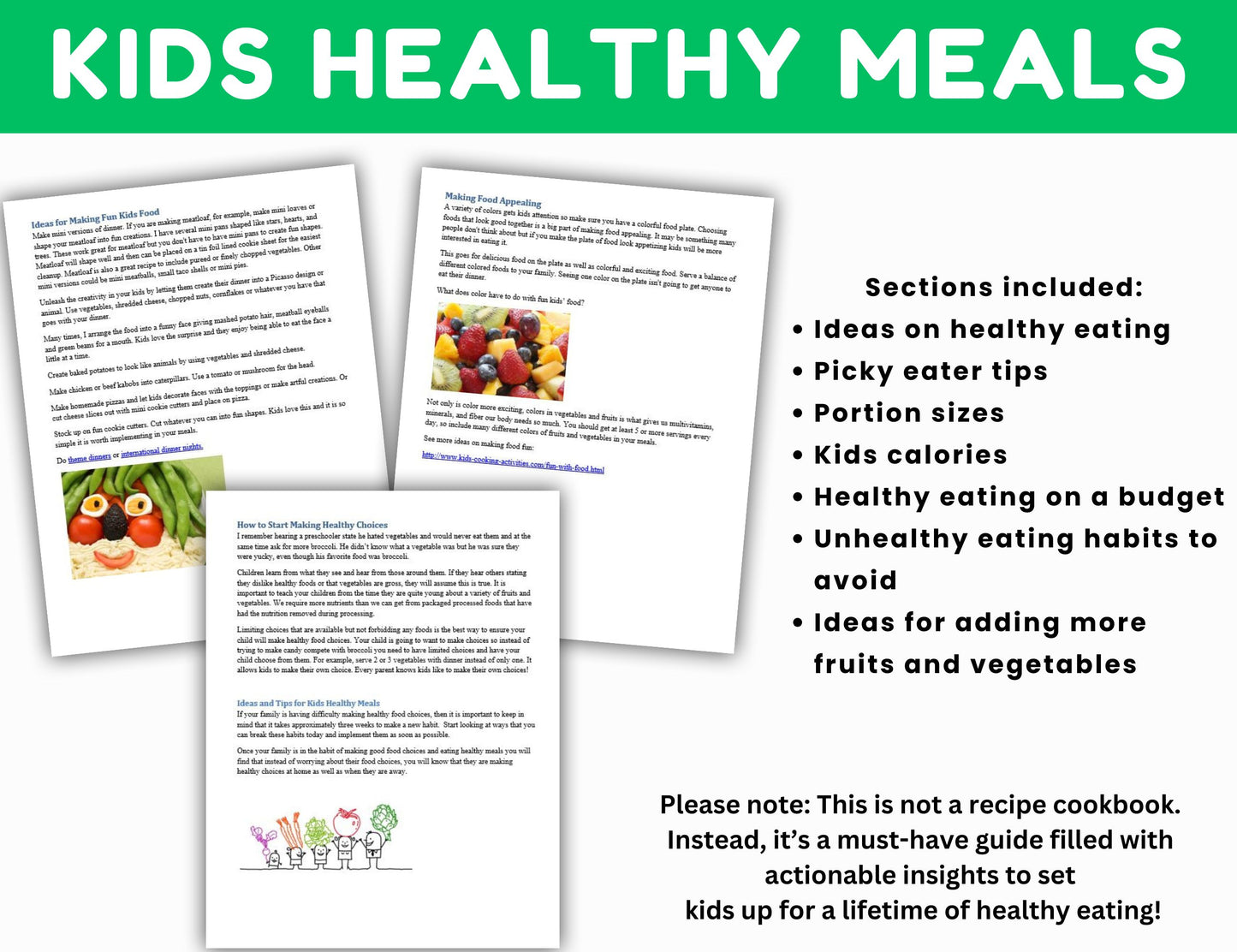 Creative Food Art Bundle - Finger Foods, Fun with Food Camp & Healthy Food Art-Digital Download