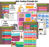 Kids Cooking Poster Set - Digital Download Bundle