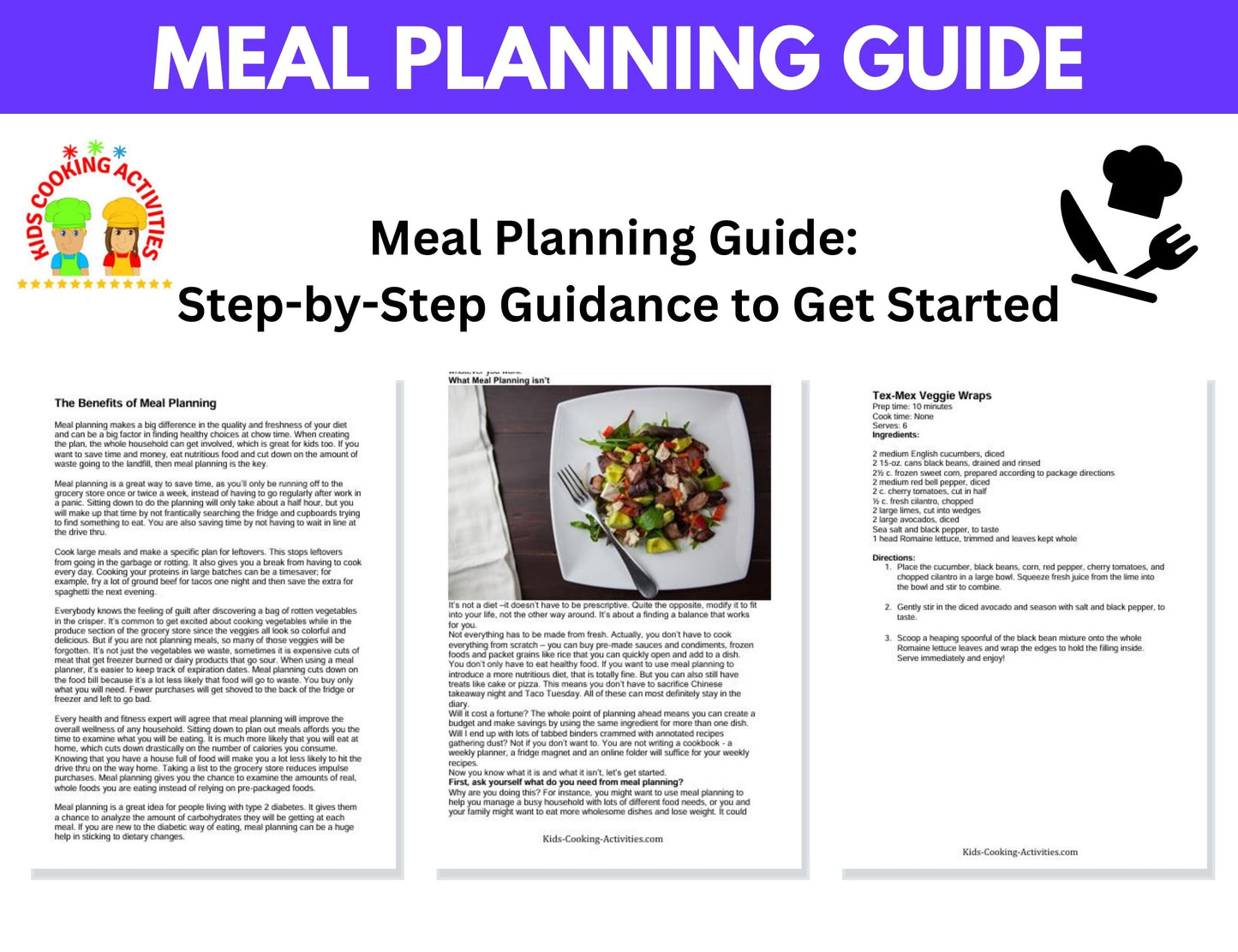 Ultimate Family Meal Planning Bundle – 4 Menu Planning Guides for Stress-Free Meals -Digital Download