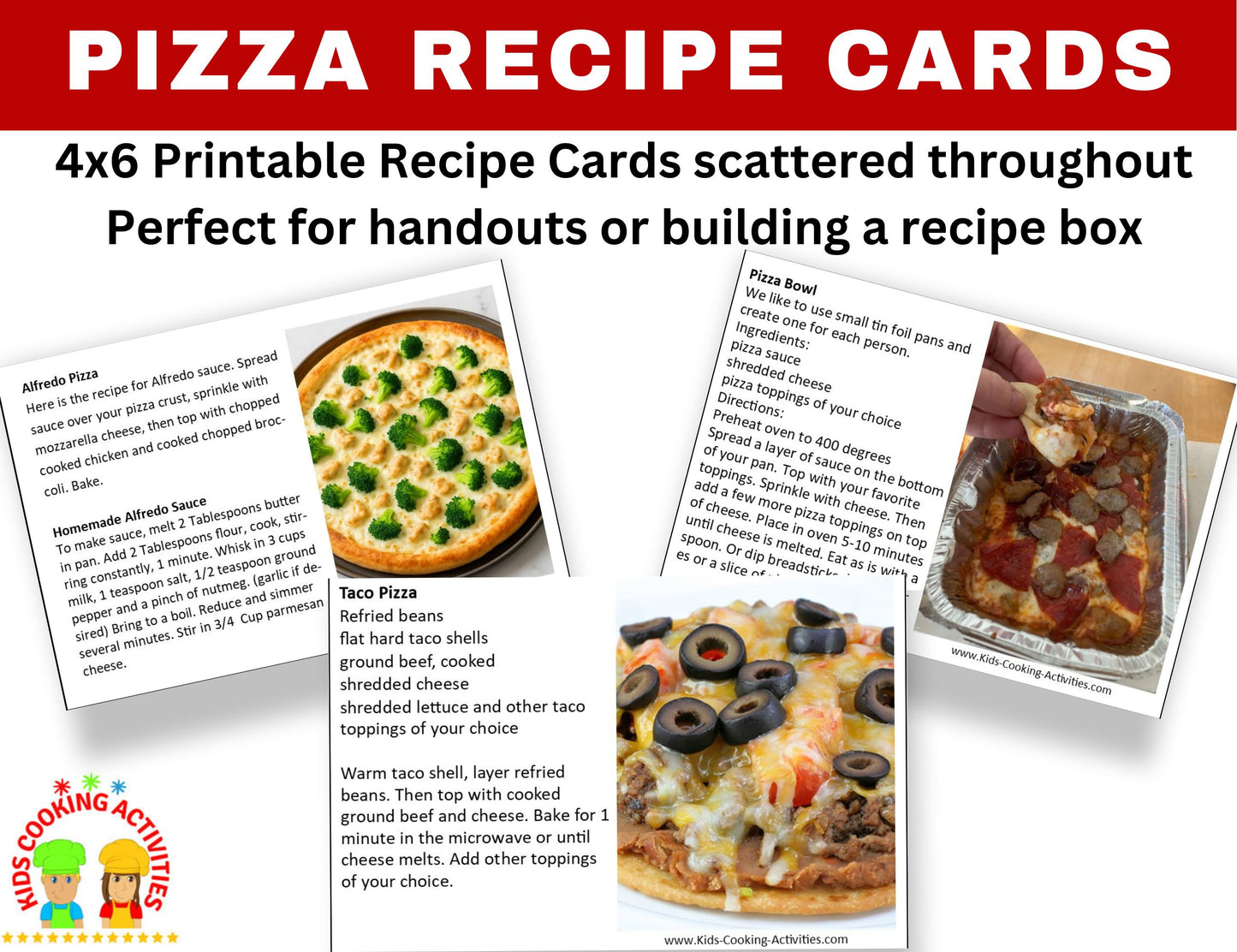 Ultimate Pizza Kids Cooking Camp – Fun & Easy Recipes for Chefs of All Ages- Digital Download