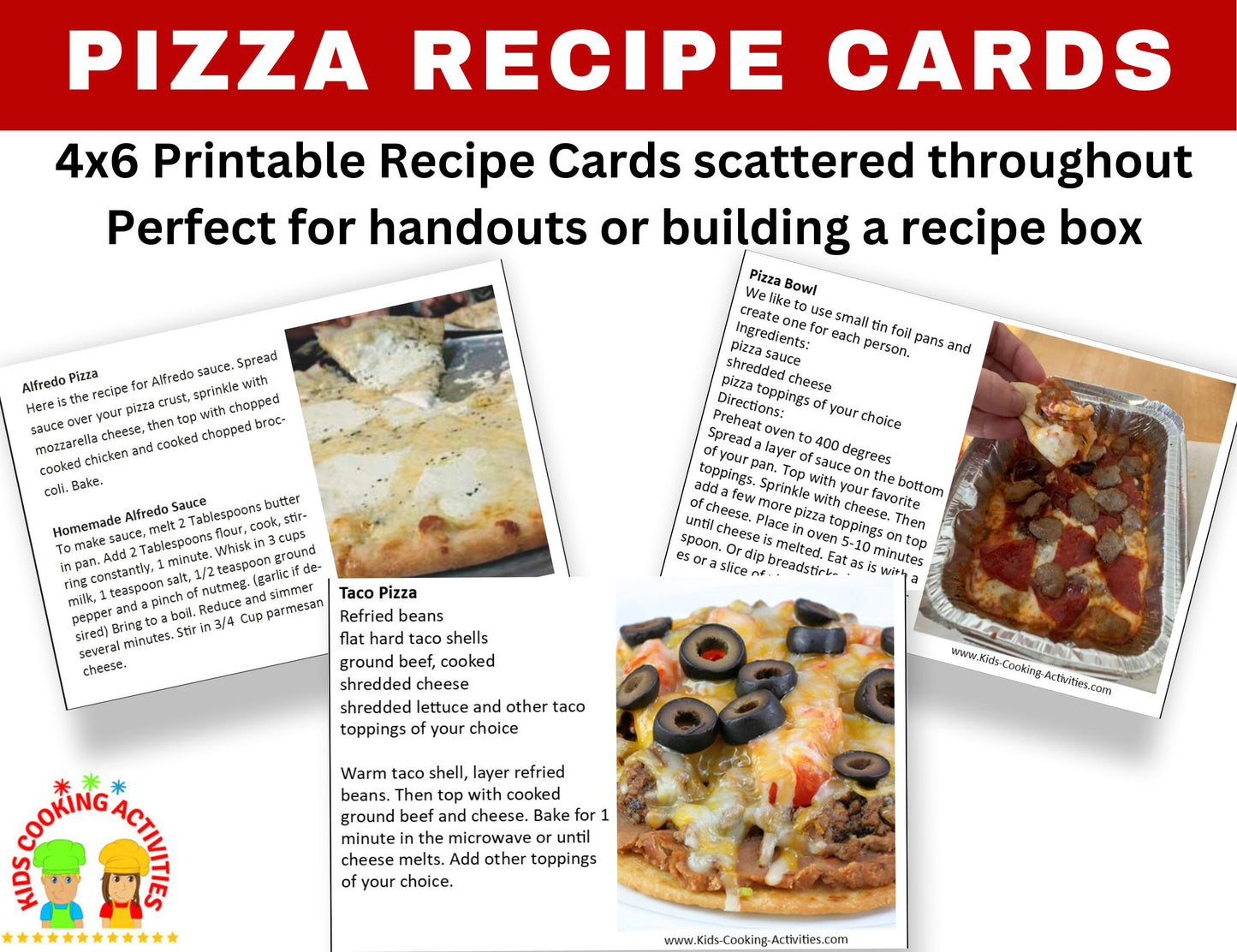 Ultimate Pizza Kids Cooking Camp – Fun & Easy Recipes for Chefs of All Ages- Digital Download