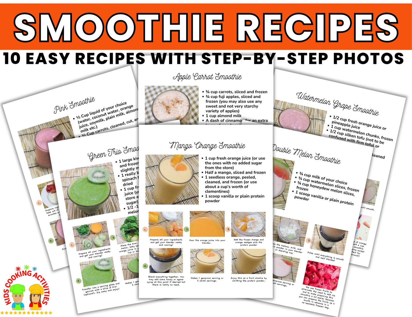 Smoothie Recipe Bundle – 160+ Kid-Friendly Smoothie Recipes-Digital download