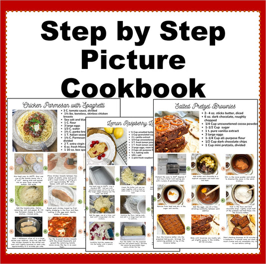 Step by Step Photos Cookbook-Digital Download
