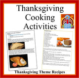 Thanksgiving Cooking Activities-Digital Download