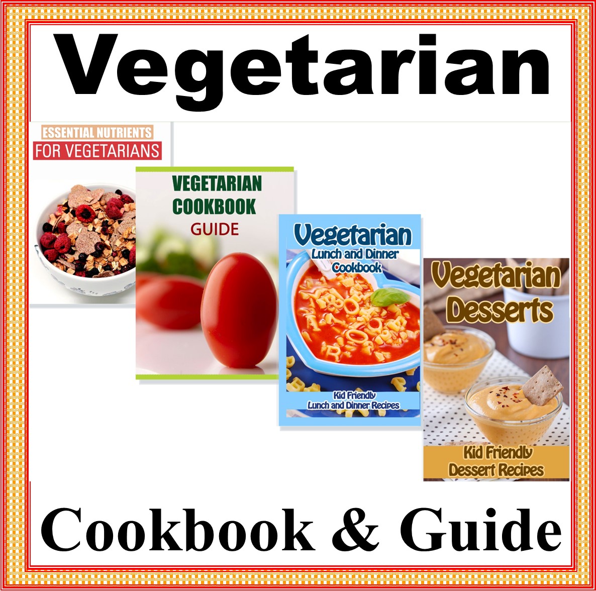 Vegetarian Cookbook Guide with 4-Week Meal Plan-Digital Download