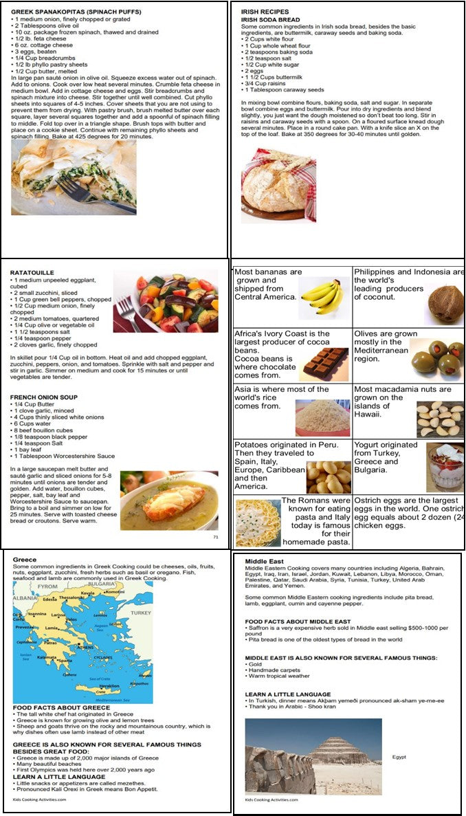 Cooking around the World Studies-International Recipes, Geography & Cultural Activities -Digital Download