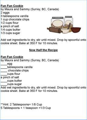 Doubling and Halving Recipes Worksheets-Digital Download – Kids Cooking Activities doubling-and-halving-recipes-worksheets-digital-download-kids-cooking-activities