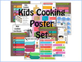 Cooking Teacher Curriculum Set to Use for Adults -Lesson Manuals, Cooking Posters, Cooking Worksheets-Digital Download