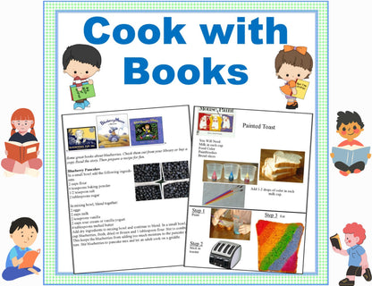 Cooking with Books-41 Fun Cooking & Reading Activities for Young Children-Digital Download