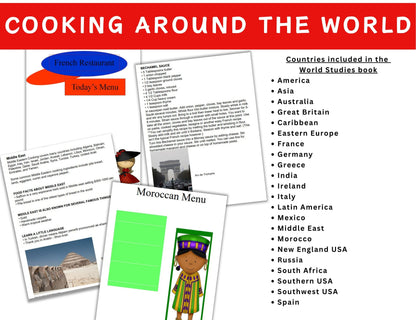 Cooking around the World Studies--Digital Download