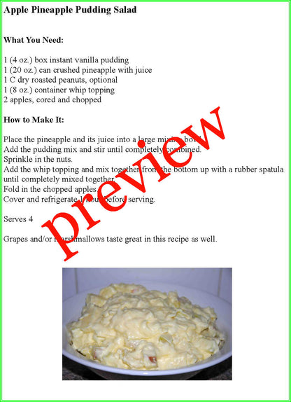 Apple Cooking Activities- Apple Themed Recipes-Digital Download