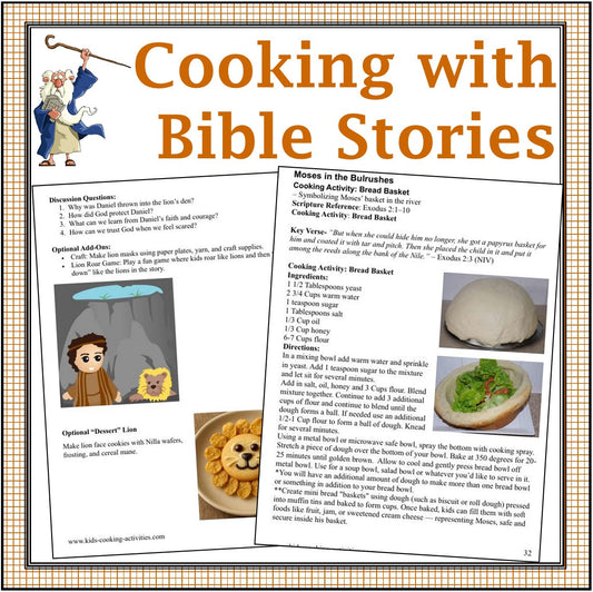 Bible Theme Cooking Activities-Digital Download