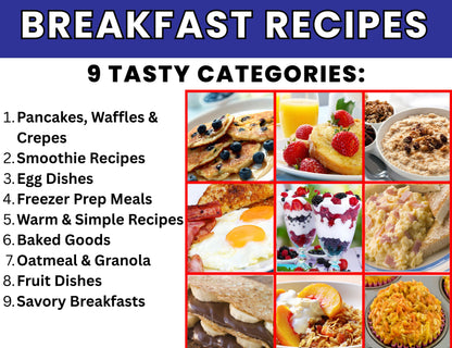 Breakfast Cookbook for Kids--Digital Download