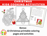 Kids Christmas and Holiday Cooking and Celebrating Ideas-Christmas Cooking Activities-Digital Download