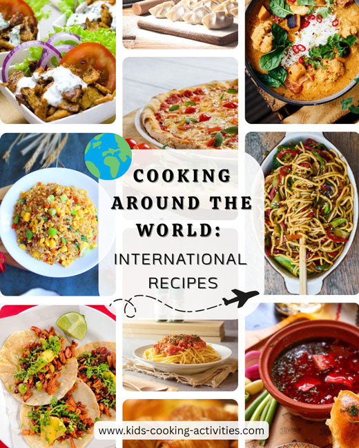 Cooking around the World Studies-International Recipes, Geography & Cultural Activities -Digital Download