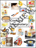 Cooking Vocabulary Terms Worksheets-Digital Download