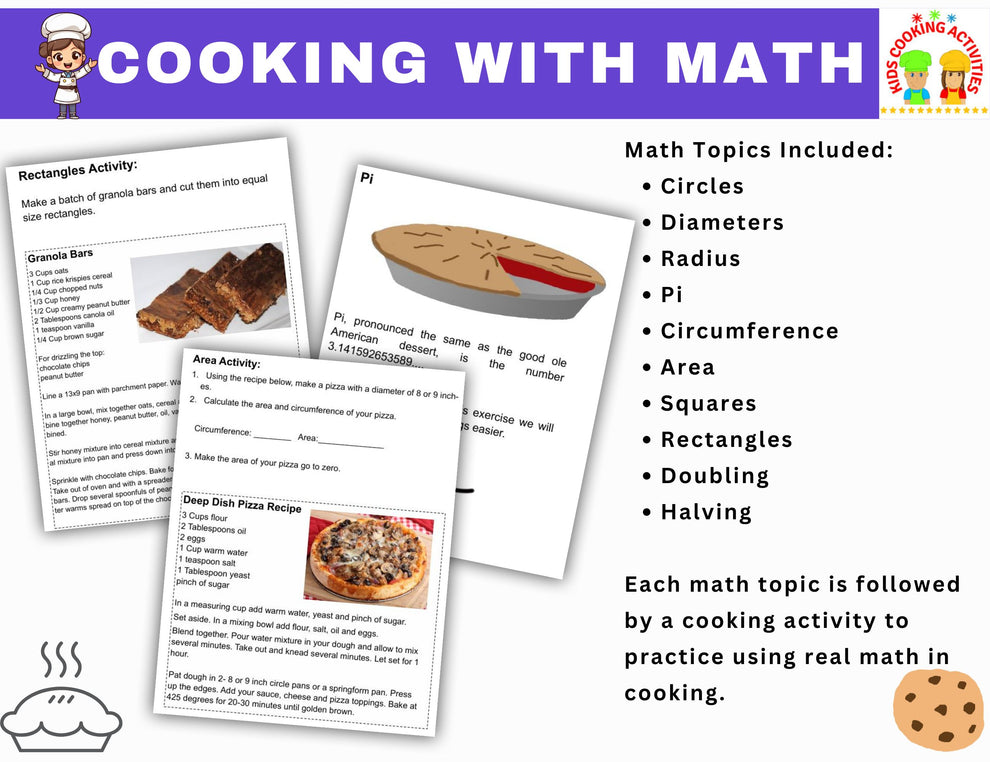 Cooking with Math- Middle School Math & Real-Life Cooking Activities-D ...