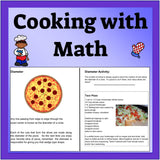 Cooking with Math- Middle School Math and Cooking Activities-Digital Download