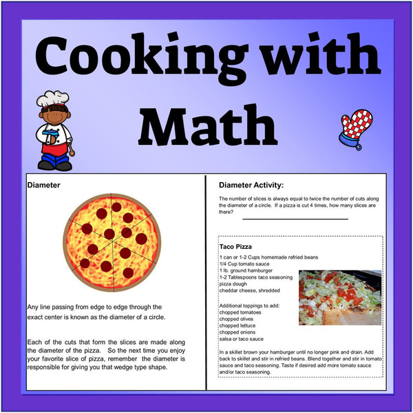 Cooking with Math Middle School Math and Cooking ActivitiesDigital D Kids Cooking Activities