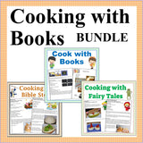 Cook with Books Bundle Set- Reading and Cooking Activities for Kids- Digital Download