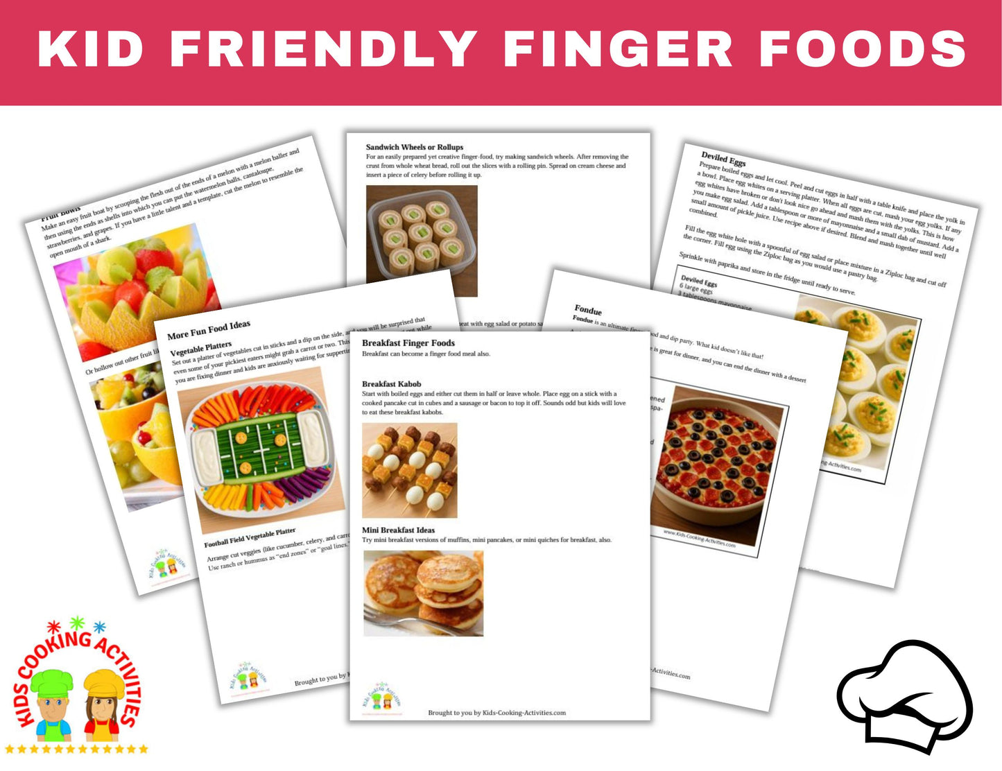 Creative Food Art Bundle - Finger Foods, Fun with Food Camp & Healthy Food Art-Digital Download