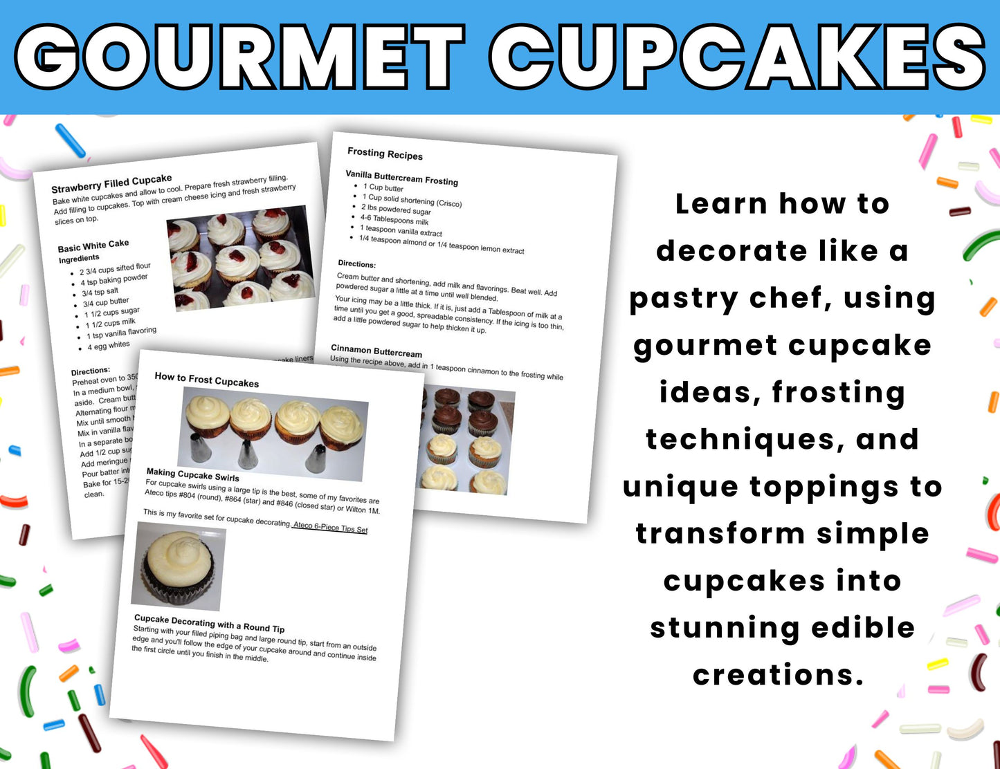 Kids Cupcake Decorating-Digital Download