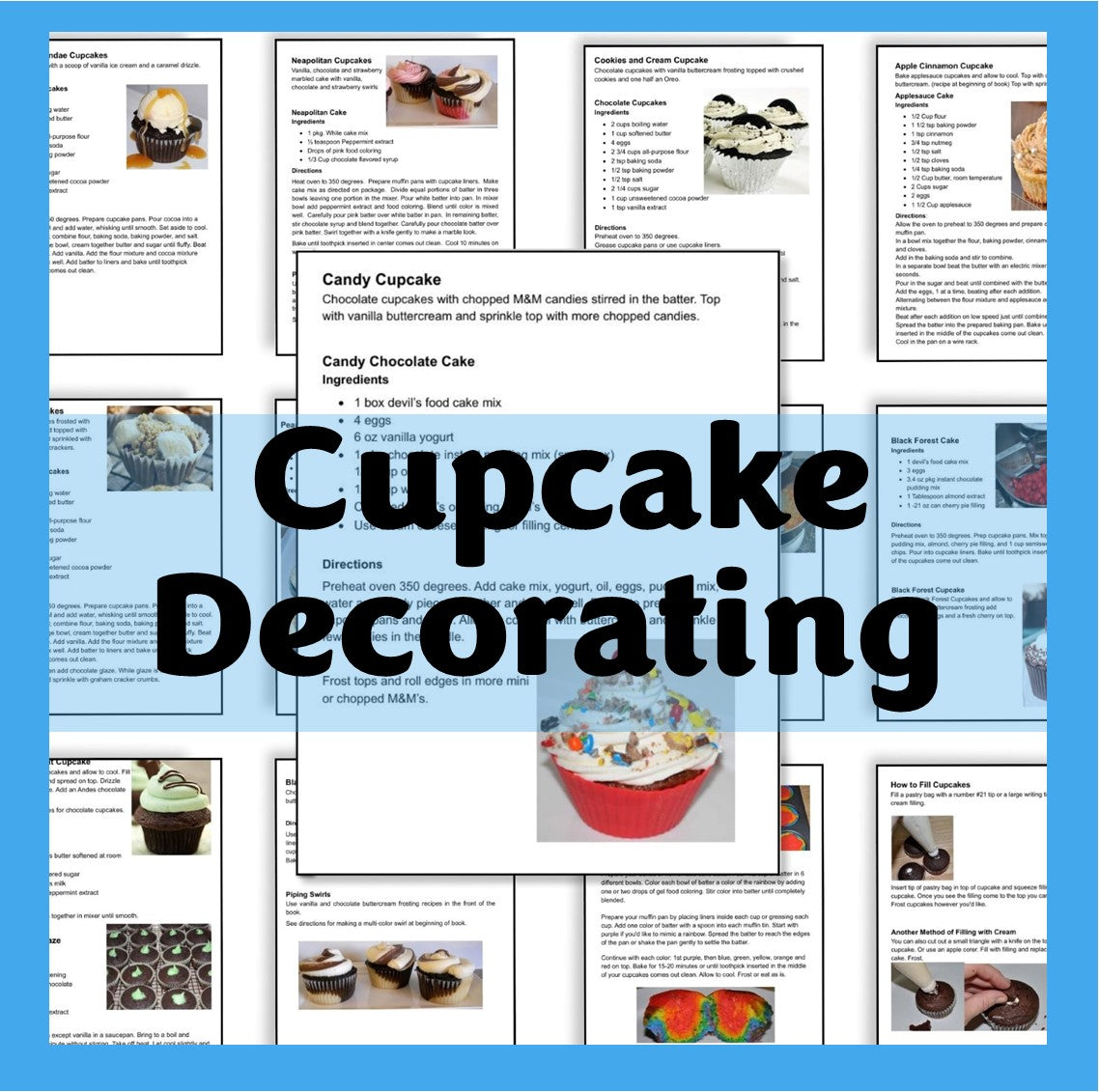 Kids Cupcake Decorating-Digital Download