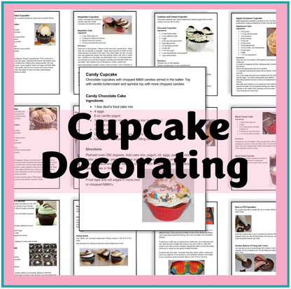 Kids Cupcake Decorating Workshop: Cupcake Recipes, Frosting Tips & Cake Decorating Tutorials -Digital Download