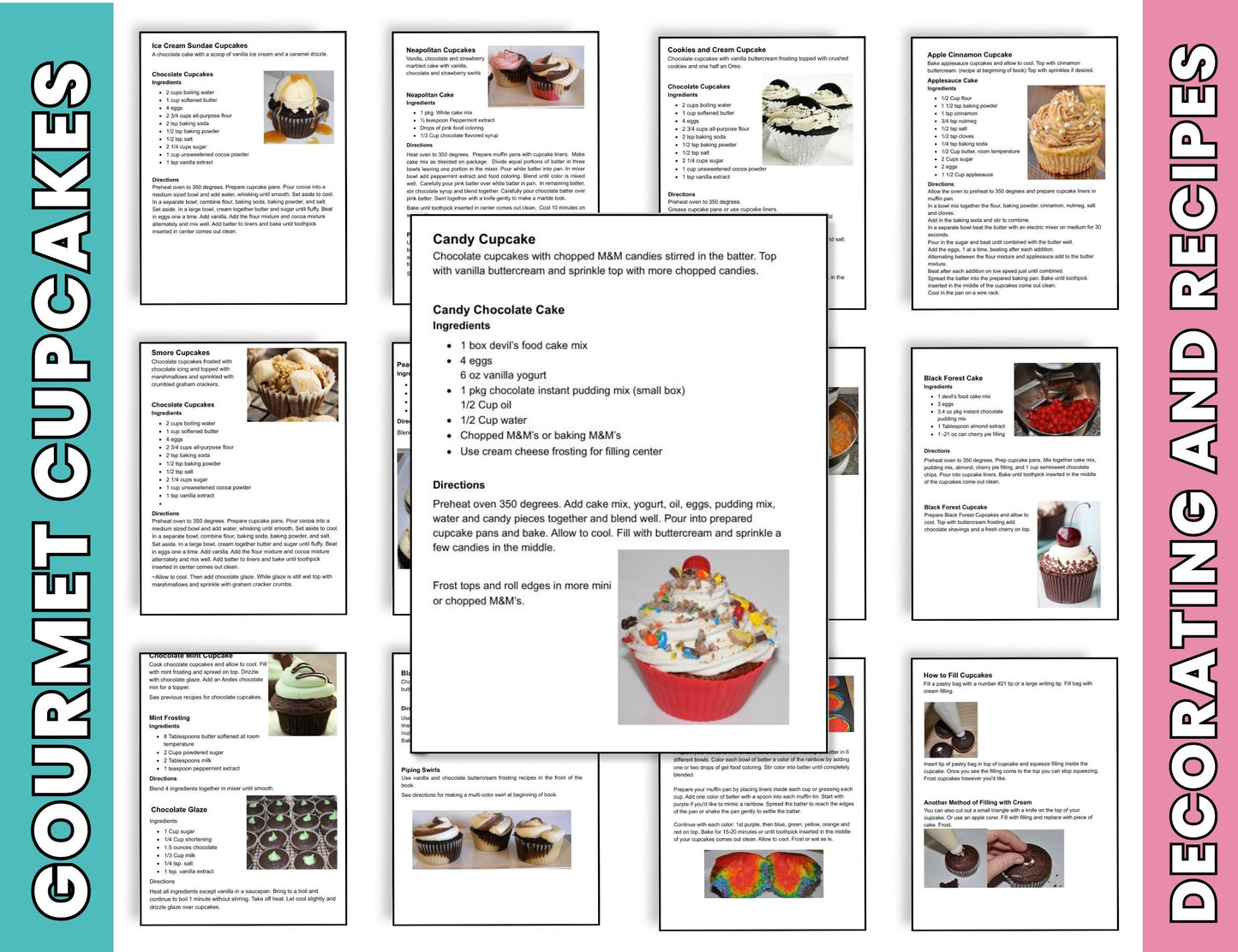 Kids Cupcake Decorating Workshop: Cupcake Recipes, Frosting Tips & Cake Decorating Tutorials -Digital Download