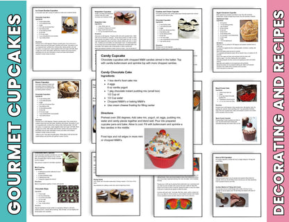 Kids Cupcake Decorating Workshop: Cupcake Recipes, Frosting Tips & Cake Decorating Tutorials -Digital Download