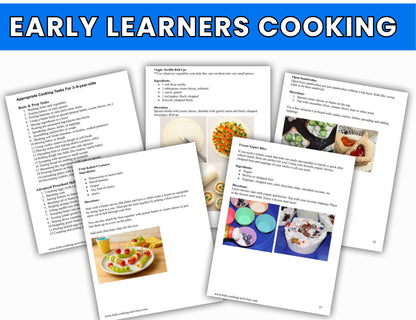 Early Learning Cooking Activities-50 Class Cooking Recipes & Snack Ideas -Digital Download