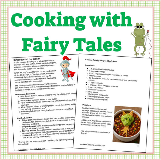 Cooking with Fairy Tales-15 Magical Cooking Activities for a Reading & Cooking Program -Digital Download