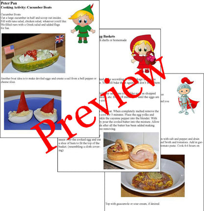 Cooking with Fairy Tales-14 Fairy Tale Theme Cooking with Books -Digital Download