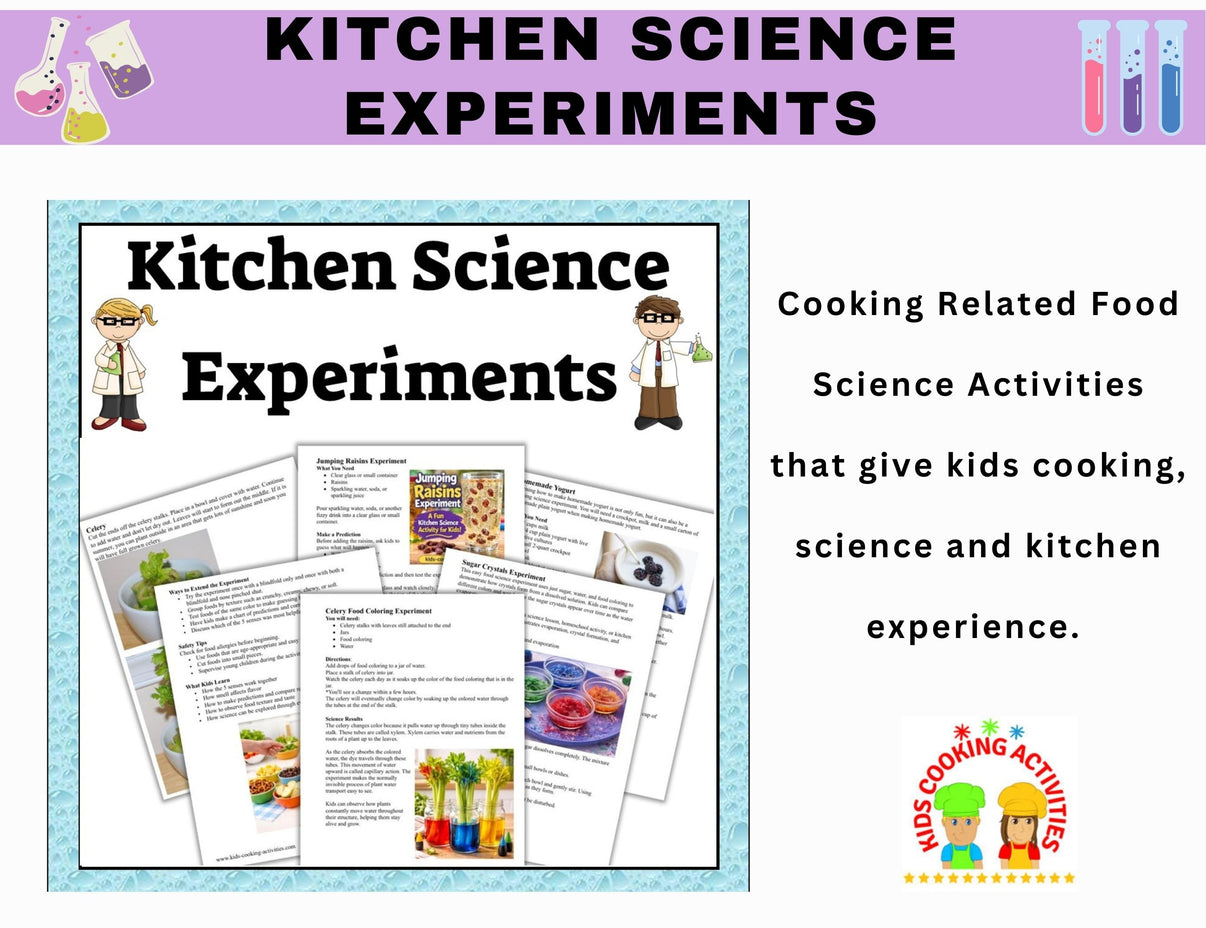 Kitchen and Food Science Experiments-Food Science and Science Theme Ac ...