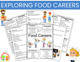 Culinary Careers- Exploring Food Careers-Culinary Poster & Overview of Jobs-Digital Download