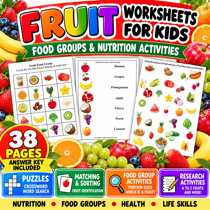 fruit-group worksheet packs