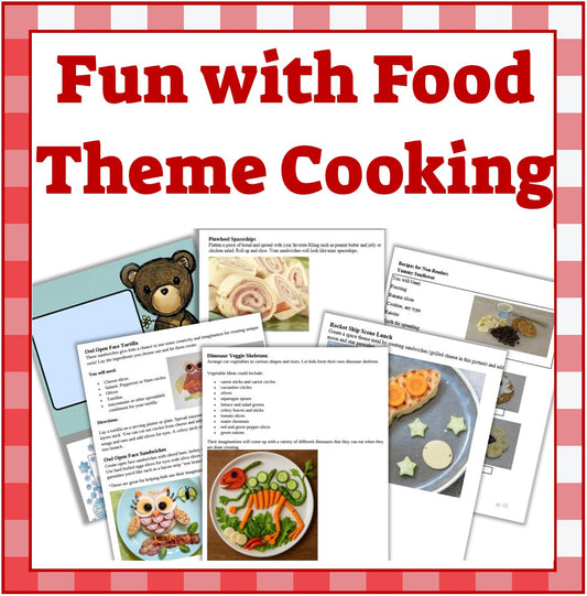 Fun with Food Theme Ideas and Menus- Plan Cooking Classes, Parties & Themed Meals -Digital Download