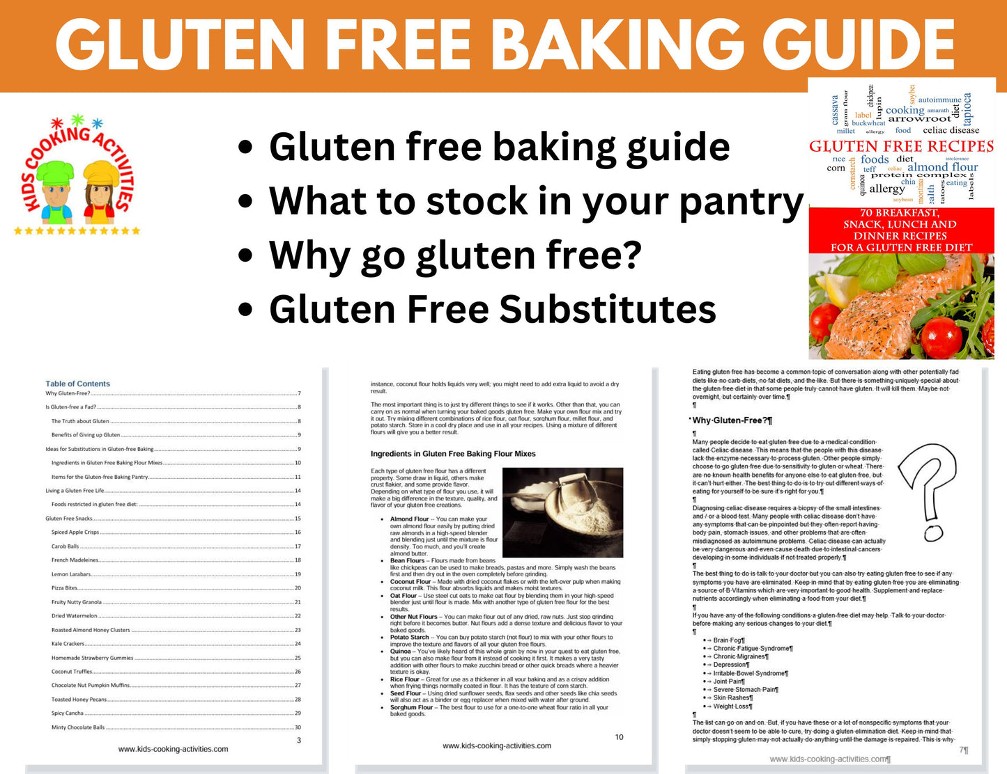 Gluten Free Guide and Recipe Book-Digital Download