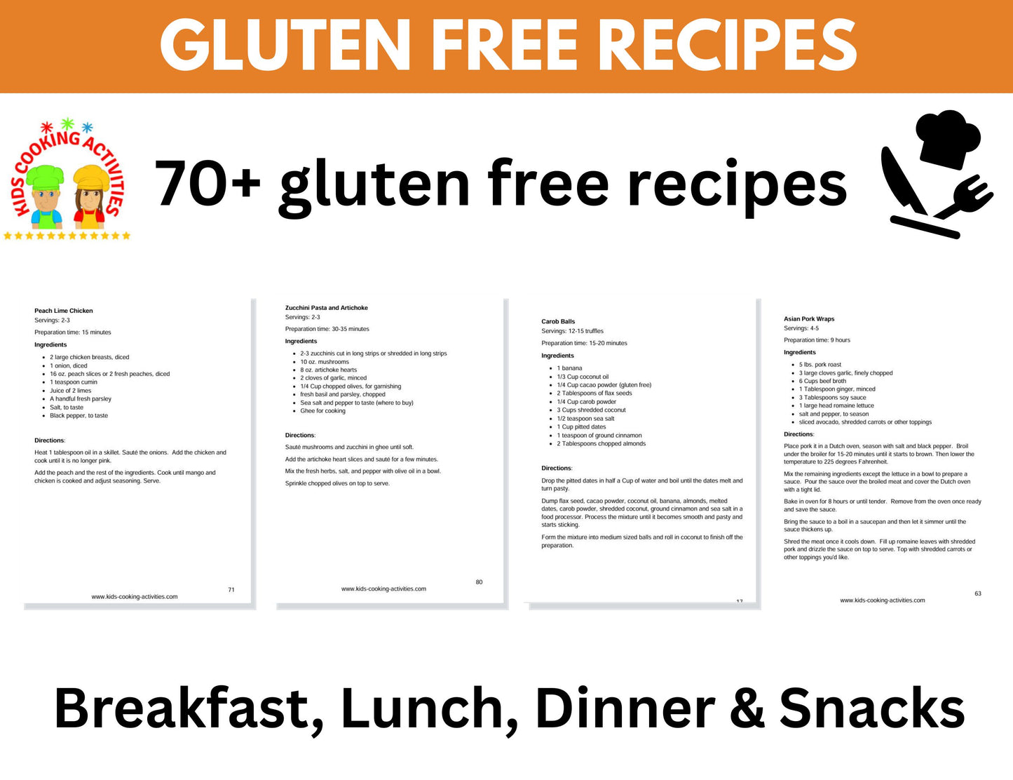 Gluten Free Guide and Recipe Book-Digital Download