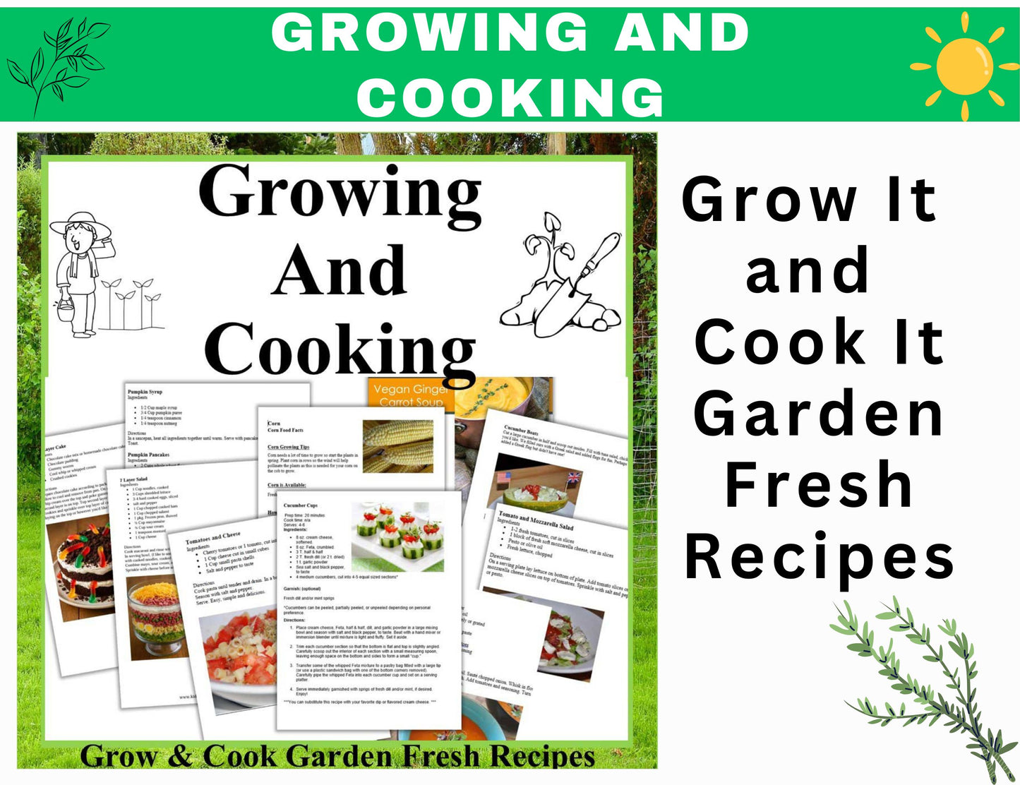 Grow It and Cook It Theme Camp-Garden-to-Table Cooking Activities for Kids-Digital Download