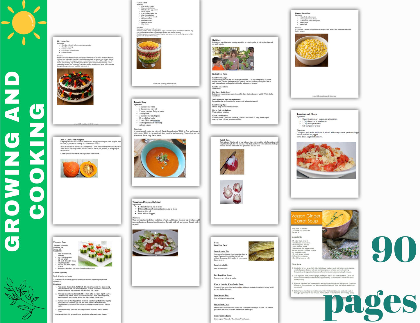 Grow It and Cook It Theme Camp-Garden-to-Table Cooking Activities for Kids-Digital Download