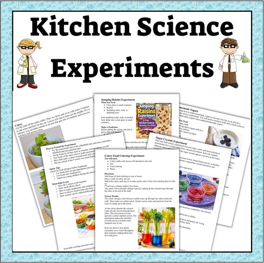 Kitchen and Food Science Experiments-Food Science and Science Theme Activities-Digital Download